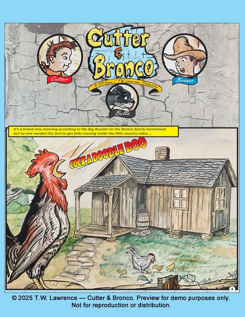 Cutter & Bronco: The Lost Treasure of Black Mountain — preview page 1